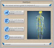 MedIQuiz - Central nervous system is composed of?