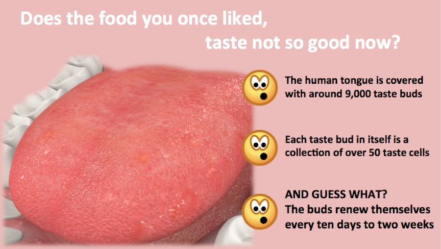 Did You Know - Does the food you once liked, taste not so good now?